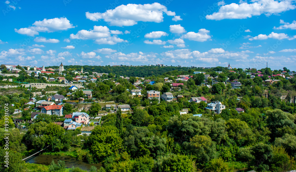 Photo of green panorama view of Kamyanets-Poilsky