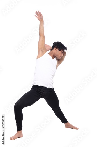 Sportive asian man