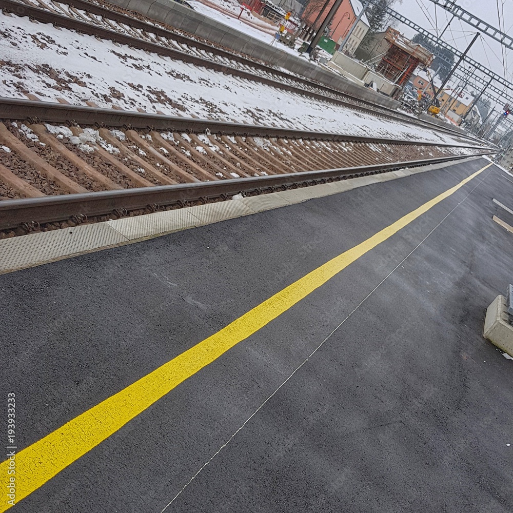 Fototapeta premium Bahnsteig