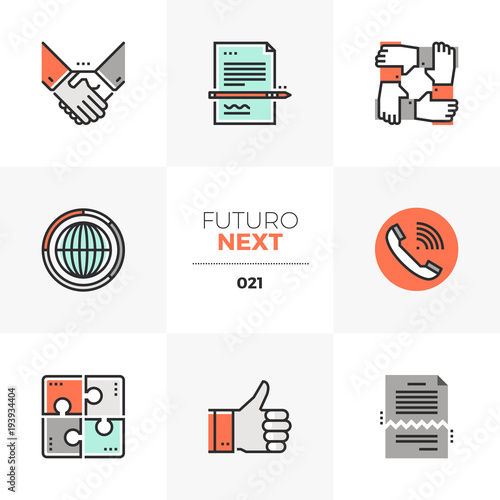Business Agreement Futuro Next Icons