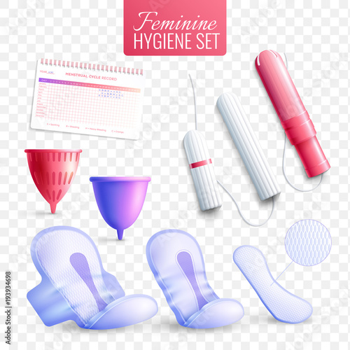 Feminine Hygiene  Transparent Set