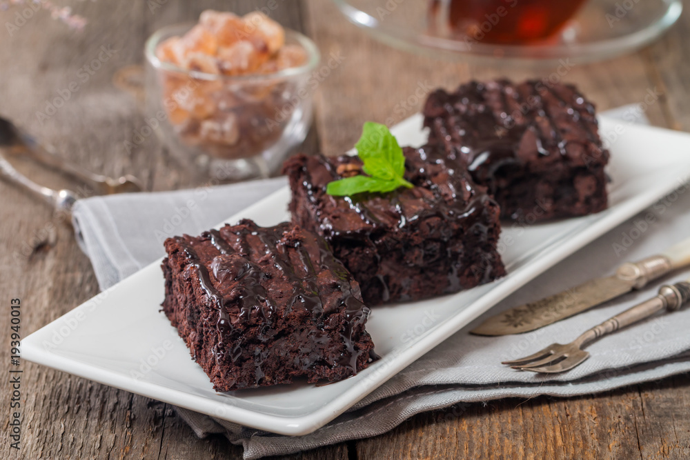 Cake brownies with dark chocolate Cake brownies with dark chocolate