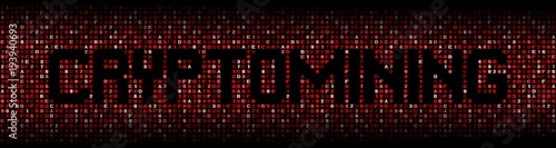 Wallpaper Mural Cryptomining text on hex code illustration Torontodigital.ca