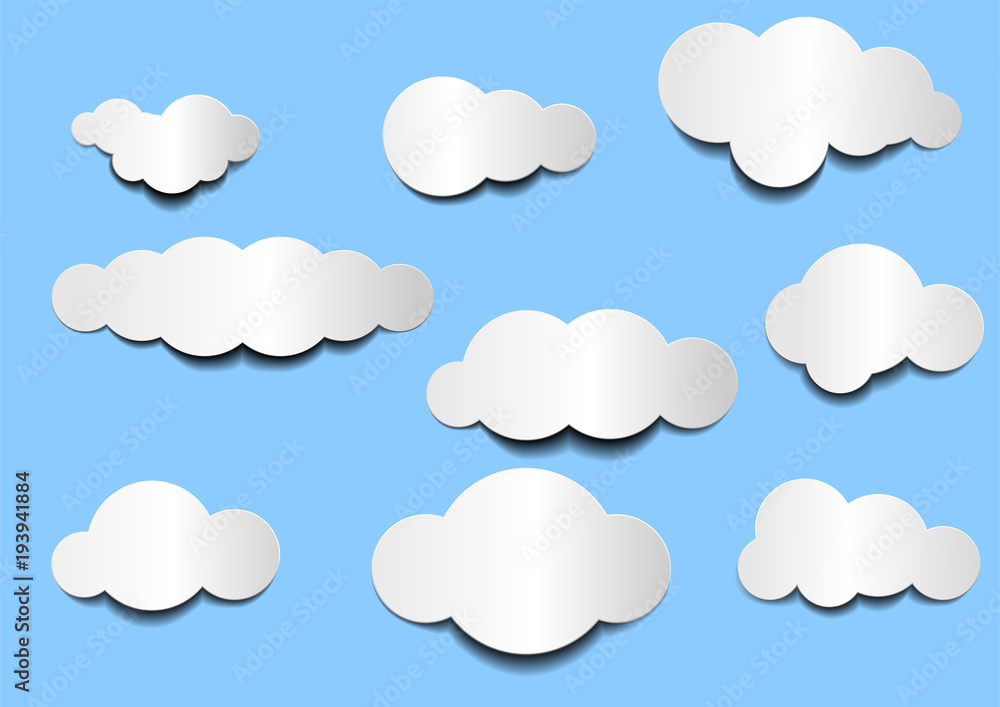 set of cloud set of cloud
