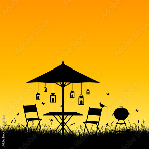 Summer Garden Sundown Yellow/Orange