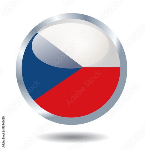 Stock Vector Flag of Czech Republic