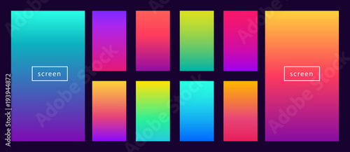 Wallpaper Mural Soft color background on dark. Modern screen vector design for mobile app. Soft color abstract gradients. Torontodigital.ca