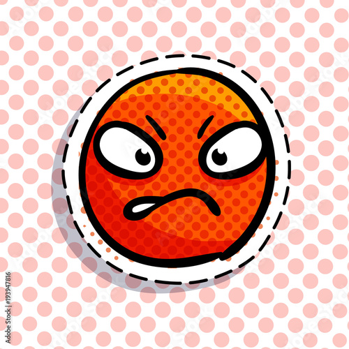 Angry smile emoji