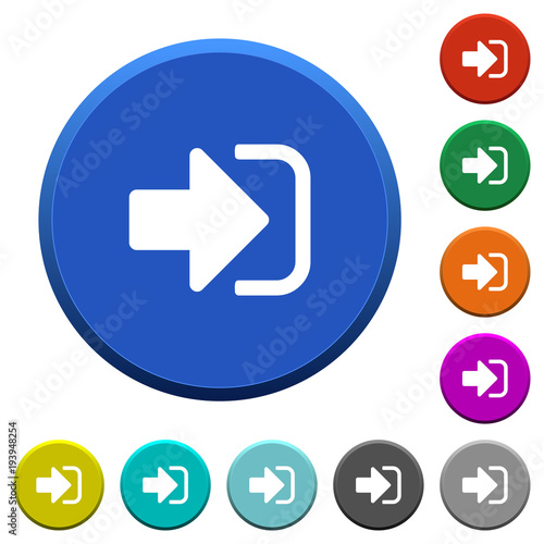 Sign in beveled buttons