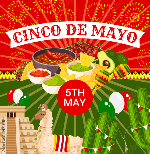 Mexican Cinco de Mayo vector fiesta poster