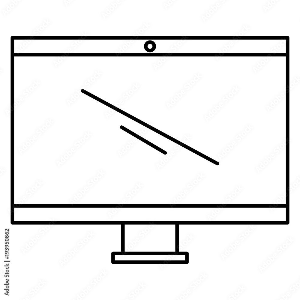 Fototapeta premium computer display isolated icon vector illustration design
