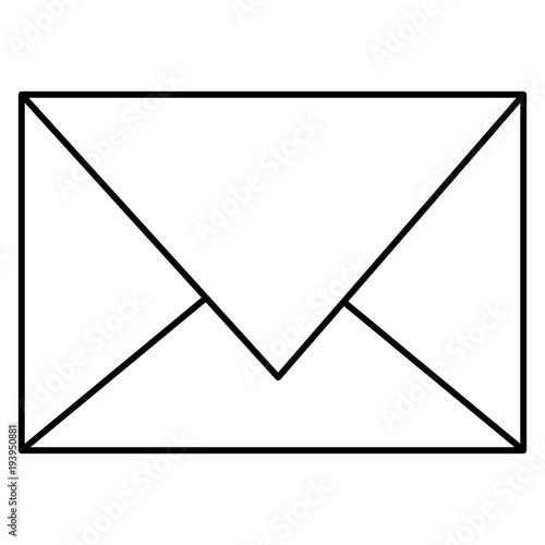 envelope mail isolated icon vector illustration design