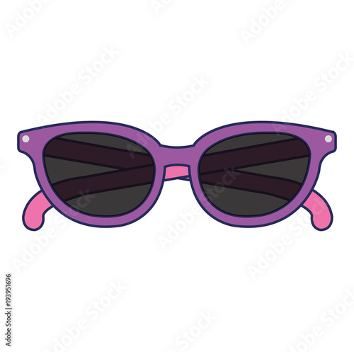 summer sunglasses isolated icon vector illustration design