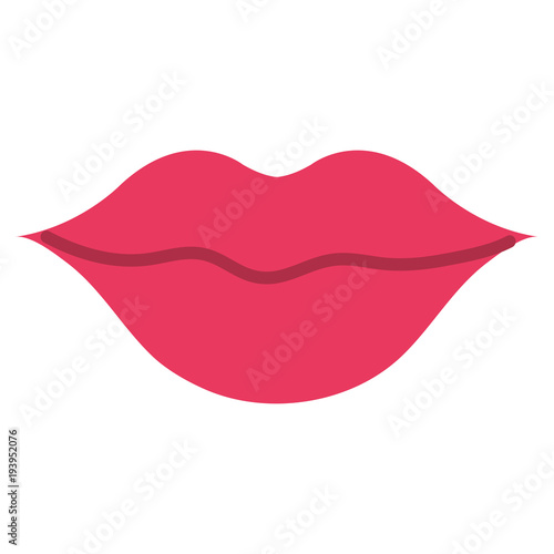 woman lips sensuality icon vector illustration design