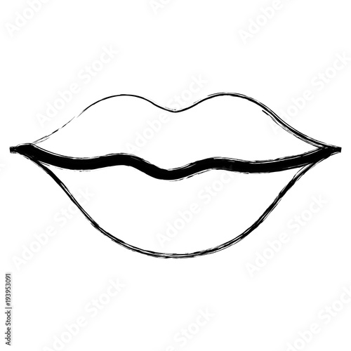 woman lips sensuality icon vector illustration design