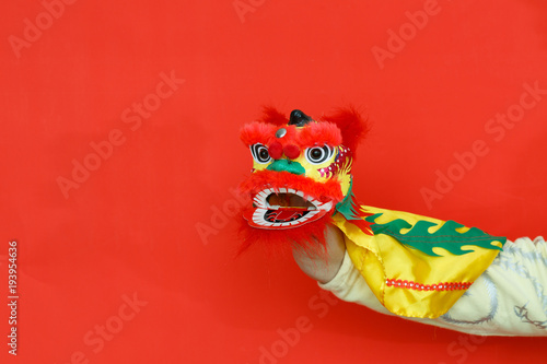 Fototapeta Naklejka Na Ścianę i Meble -  Chinese style tiger puppet