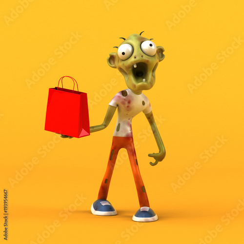 Fun zombie - 3D Illustration