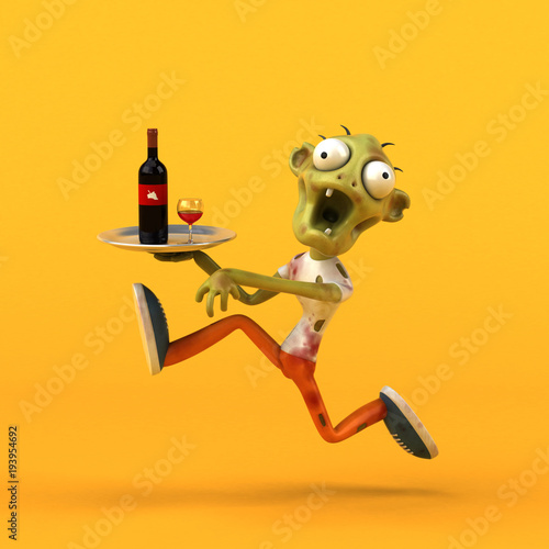 Fun zombie - 3D Illustration