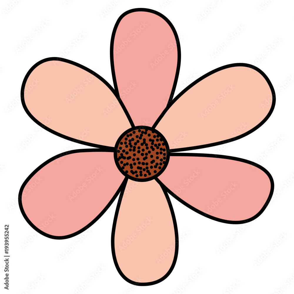 tropical and exotic flower decorative vector illustration design