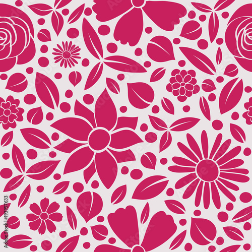 Stylish floral pattern - wrapping paper. Vector.