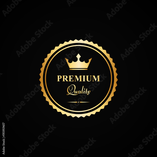 Vector gold premium quality badge
