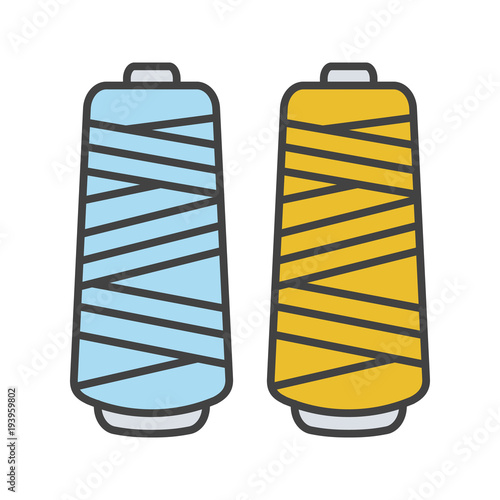 Thread spool color icon