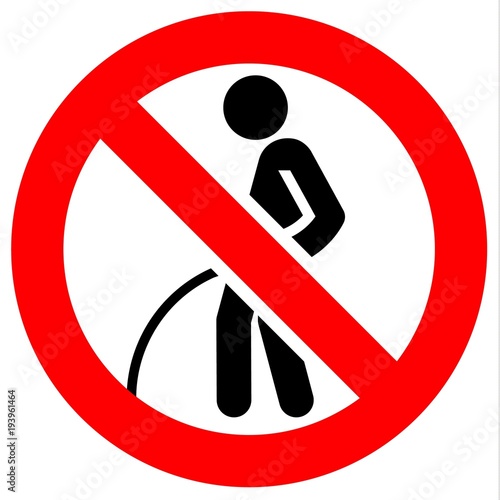 Prohibition red sign