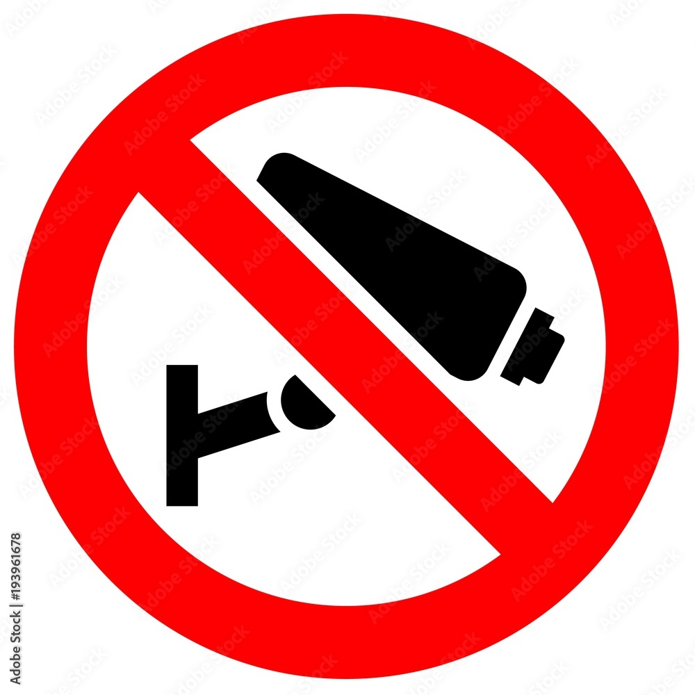 Prohibition red sign