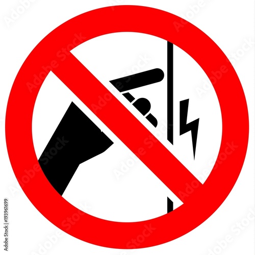 Prohibition red sign