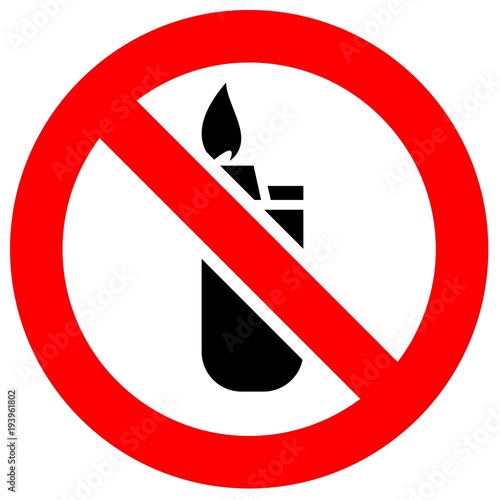 Prohibition red sign