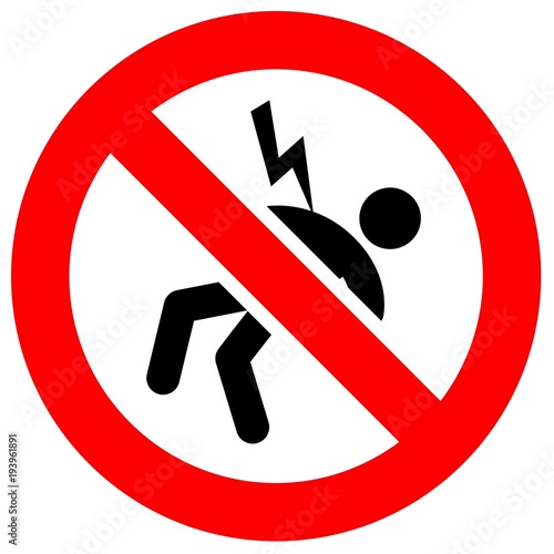 Prohibition red sign