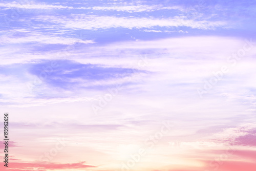 sun and cloud background with a pastel color © chachamp