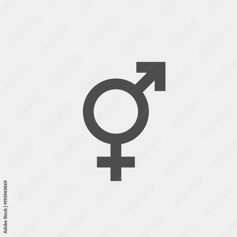 Gender flat vector icon Gender flat vector icon