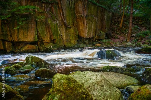 Mountain River located in the National Park Harz in Northern Germany