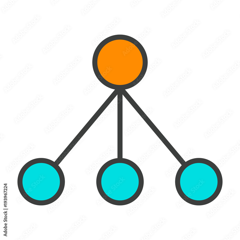 Blockchain Node Line Icon. Vector Simple Minimal 96x96 Pictogram Blockchain Node Line Icon. Vector Simple Minimal 96x96 Pictogram
