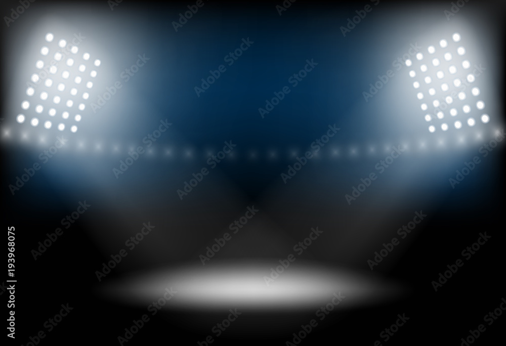Fototapeta premium stage, light, spotlight, empty scene podium illustration