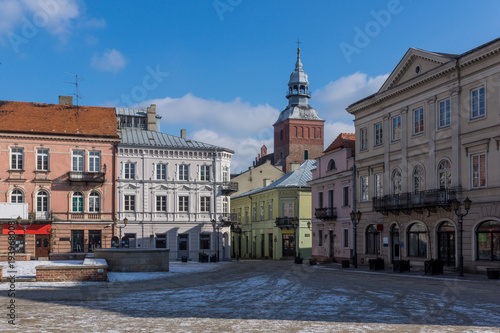 Main square in Piotrkow Trybunalski, Lodzkie, Poland