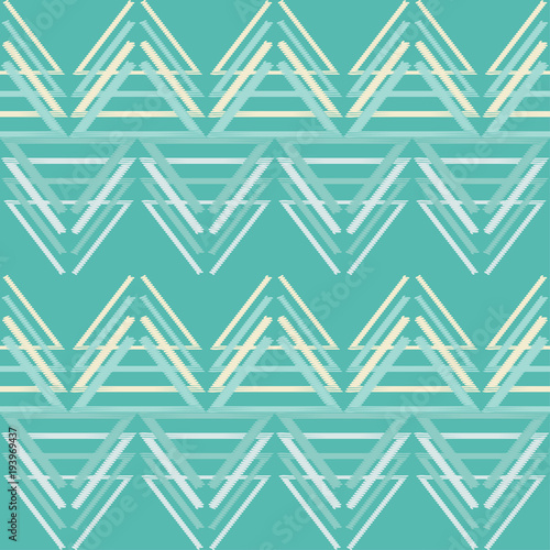 Seamless geometric pattern. The texture of the triangles. Scribble texture. Textile rapport. © lazininamarina