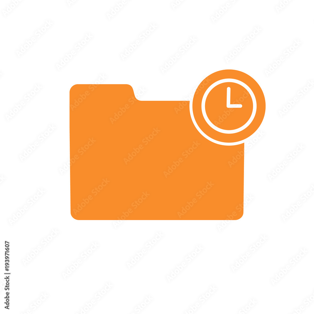 Calendar clock folder history time timetable wait icon Calendar clock folder history time timetable wait icon