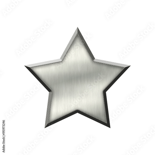 Metal badge with metallic b...