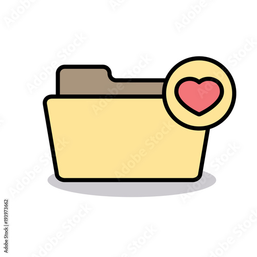 Bookmark bookmarks favourite favourites folder heart like icon