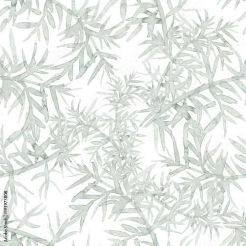 light watercolor plants pattern © anney_lier