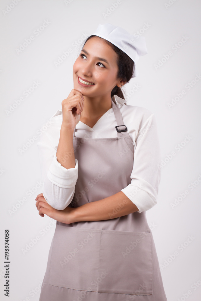 happy smiling thoughtful asian woman domestic worker thinking plan with future idea, woman housekeeper thinking planning with future idea, girl woman shopkeeper, housewife, girl cleaner, woman maid happy smiling thoughtful asian woman domestic worker thinking plan with future idea, woman housekeeper thinking planning with future idea, girl woman shopkeeper, housewife, girl cleaner, woman maid