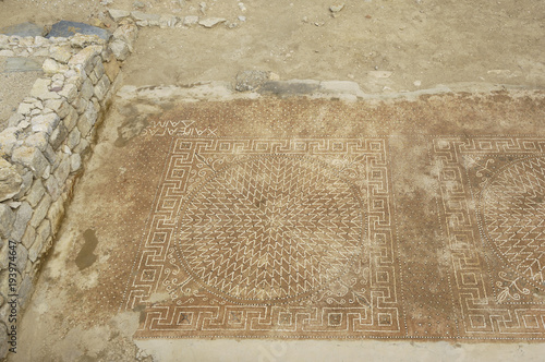 Mosaic of Empuries, Girona province, Spain photo