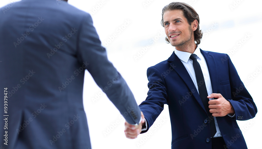 welcome and handshake of business partners welcome and handshake of business partners