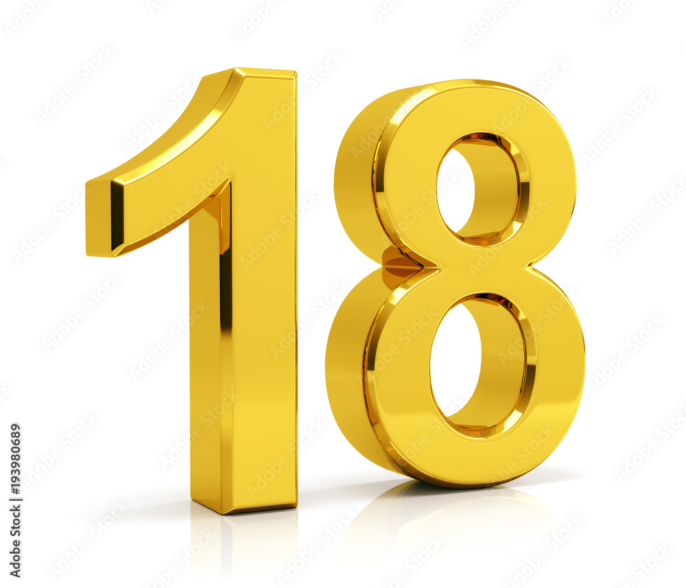 Number 18 Stock-Illustration | Adobe Stock