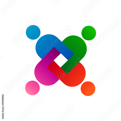 People Abstract Logo