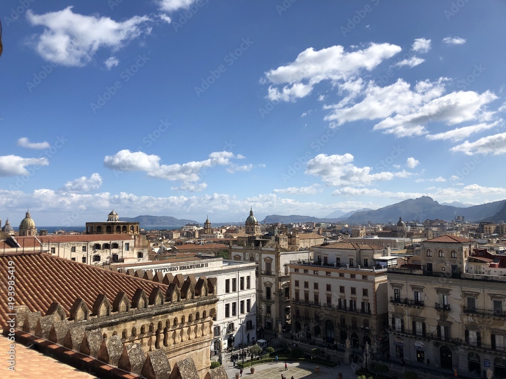 Splendido panorama di Palermo, Sicilia, Italia