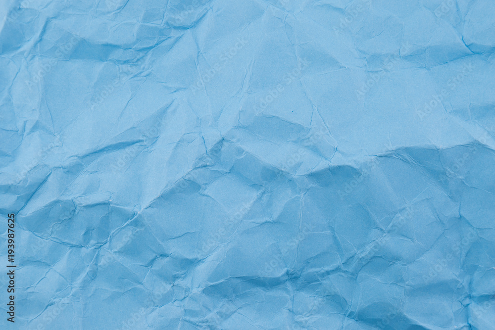 Obraz premium Blue crumpled paper texture