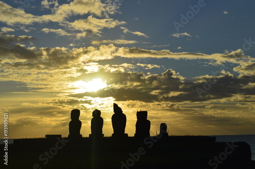 Easter Island sunset